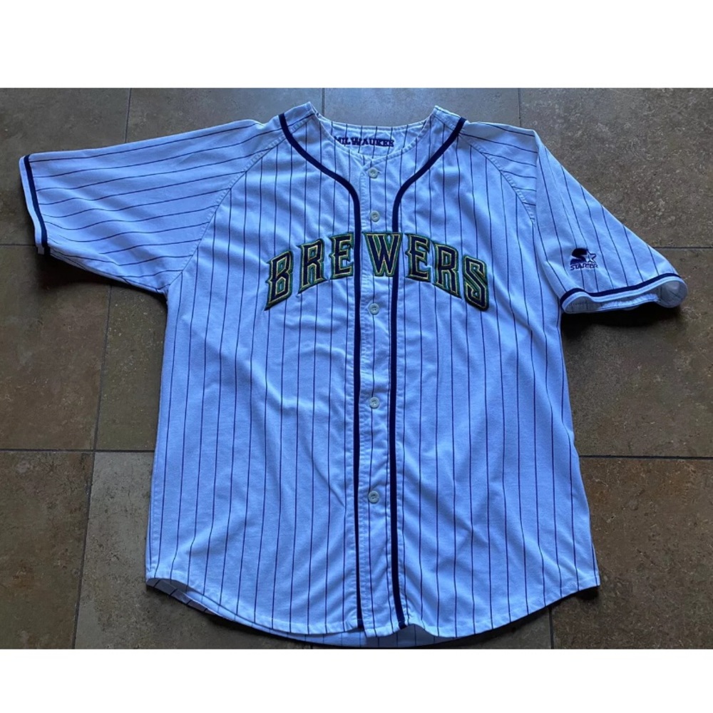 Vintage Milwaukee Brewers Starter Blank Jersey